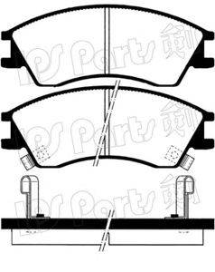 IPS PARTS IBD1710 Комплект гальмівних колодок, дискове гальмо