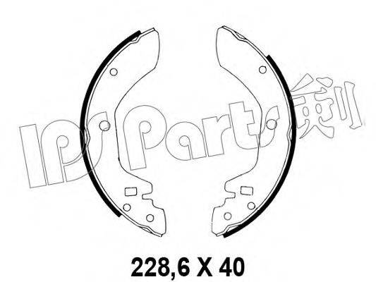 IPS PARTS IBL4106 Гальмівні колодки