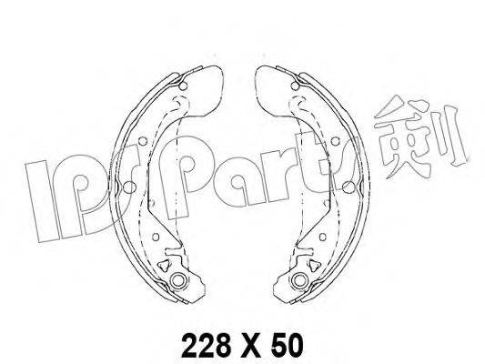 IPS PARTS IBL4W02 Гальмівні колодки