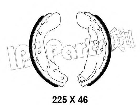 IPS PARTS IBL4W03 Гальмівні колодки