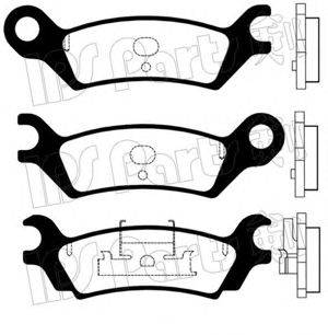 IPS PARTS IBR1300 Комплект гальмівних колодок, дискове гальмо