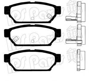 IPS PARTS IBR1504 Комплект гальмівних колодок, дискове гальмо