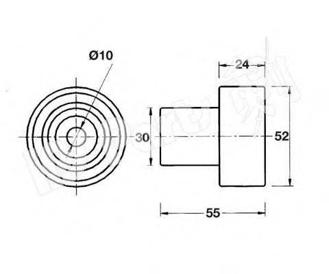 IPS PARTS ITB6108 Пристрій для натягу ременя, ремінь ГРМ