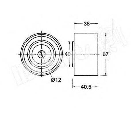 IPS PARTS ITB6908 Пристрій для натягу ременя, ремінь ГРМ