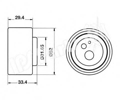 IPS PARTS ITB6K29 Пристрій для натягу ременя, ремінь ГРМ