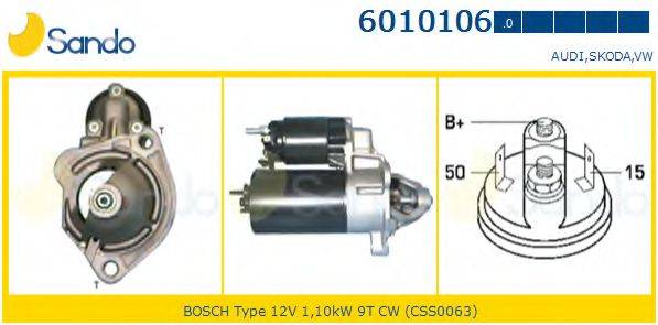 SANDO 60101060 Стартер