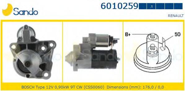 SANDO 60102591 Стартер