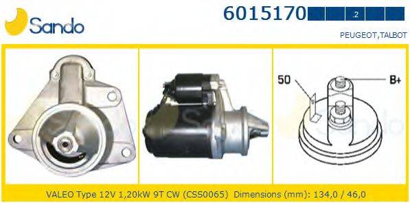 SANDO 60151702 Стартер