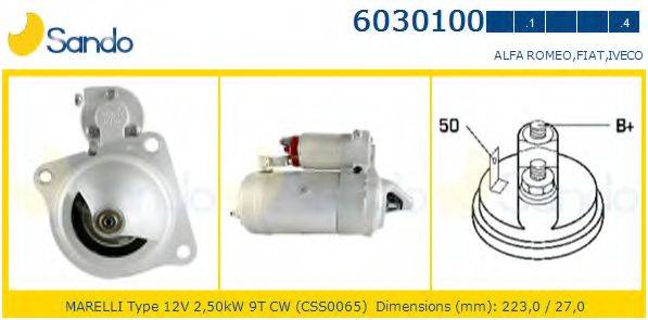 SANDO 60301001 Стартер