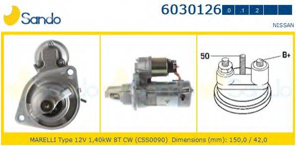 SANDO 60301262 Стартер