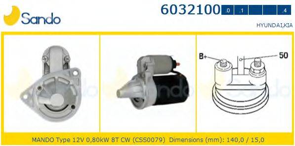 SANDO 60321001 Стартер