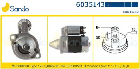 SANDO 60351430 Стартер