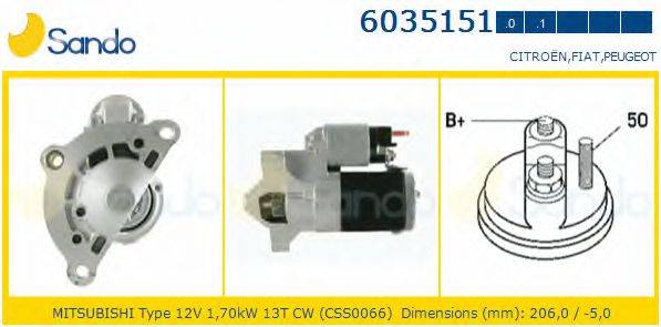 SANDO 60351511 Стартер