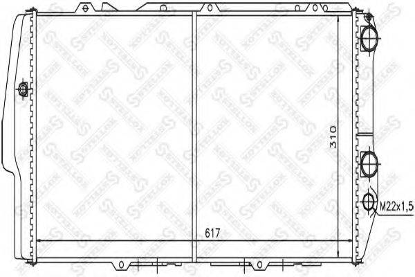 STELLOX 1025019SX Радіатор, охолодження двигуна