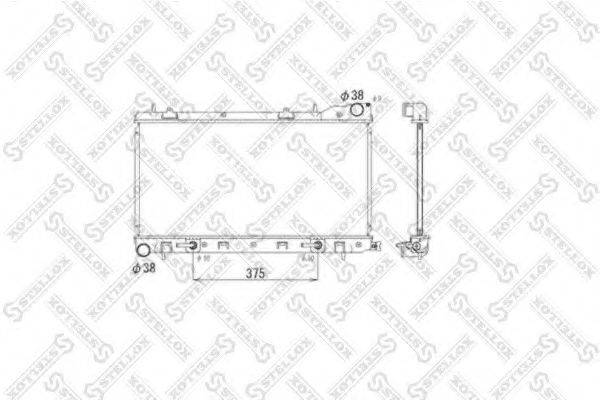 STELLOX 1025051SX Радіатор, охолодження двигуна