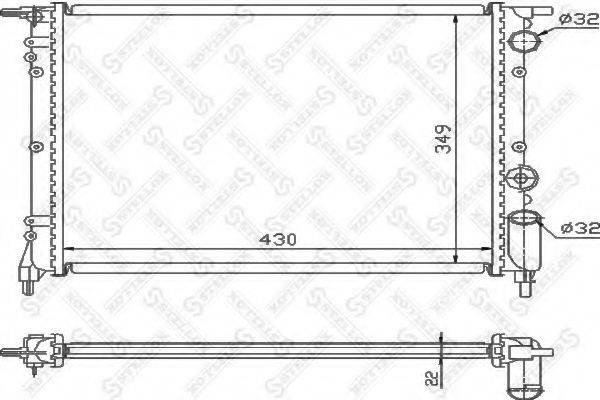 STELLOX 1025106SX Радіатор, охолодження двигуна