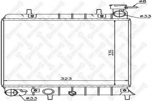 STELLOX 1025168SX Радіатор, охолодження двигуна