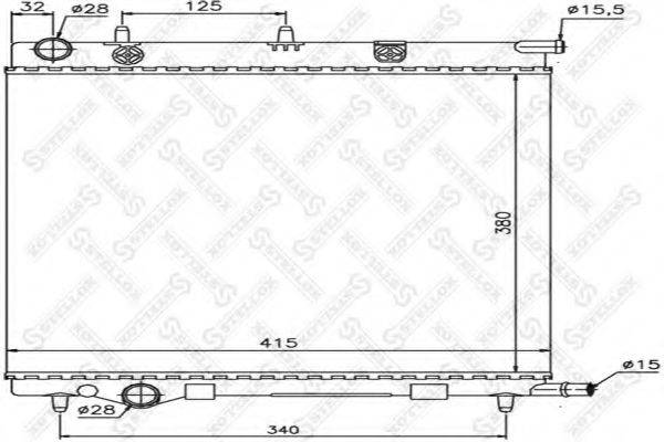 STELLOX 1025186SX Радіатор, охолодження двигуна