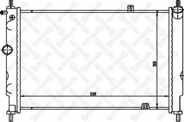 STELLOX 1025224SX Радіатор, охолодження двигуна