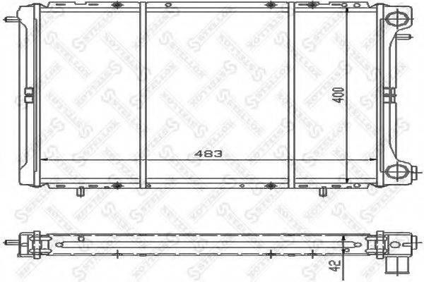 STELLOX 1025232SX Радіатор, охолодження двигуна