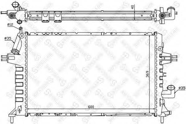 STELLOX 1025267SX Радіатор, охолодження двигуна