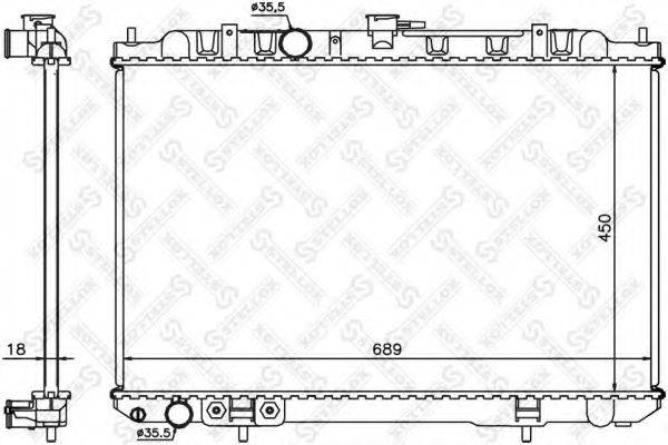 STELLOX 1025339SX Радіатор, охолодження двигуна