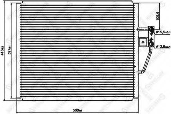 STELLOX 1045054SX Конденсатор, кондиціонер