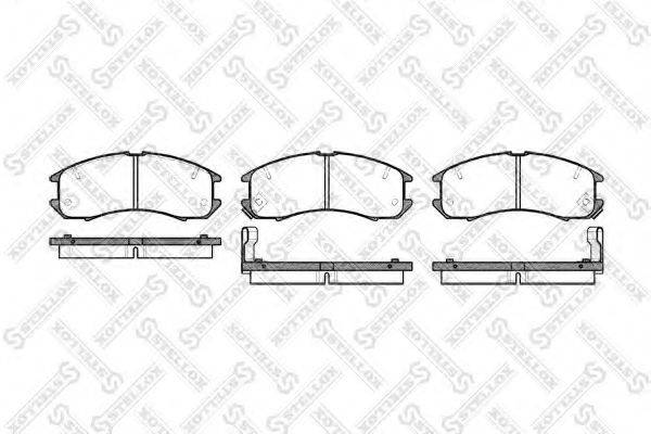 STELLOX 284002SX Комплект гальмівних колодок, дискове гальмо