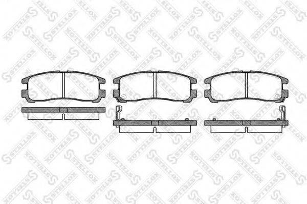 STELLOX 302002SX Комплект гальмівних колодок, дискове гальмо