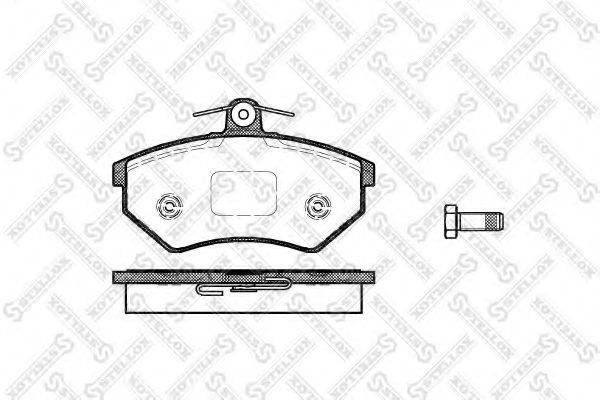 STELLOX 412000SX Комплект гальмівних колодок, дискове гальмо