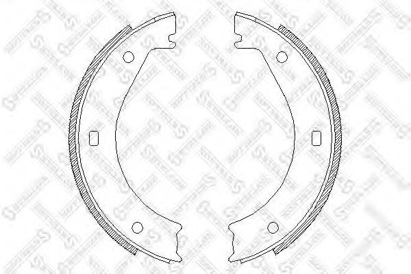 STELLOX 415100SX Комплект гальмівних колодок