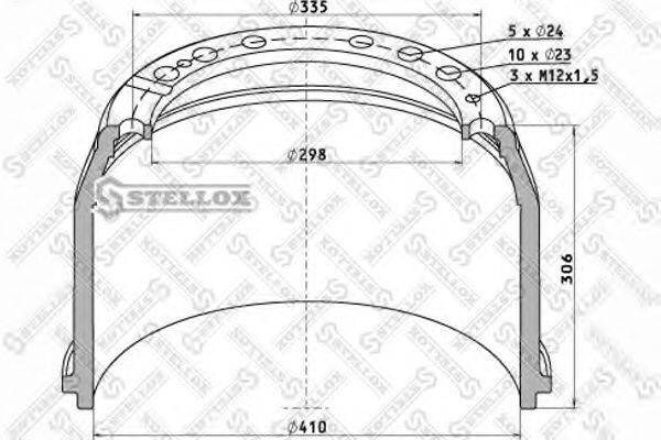 STELLOX 8500031SX Гальмівний барабан