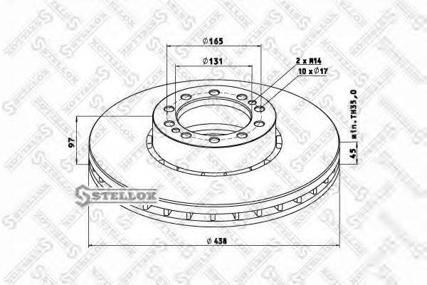 STELLOX 8500747SX гальмівний диск