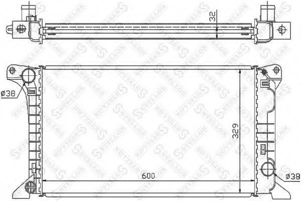 STELLOX 1025090SX Радіатор, охолодження двигуна