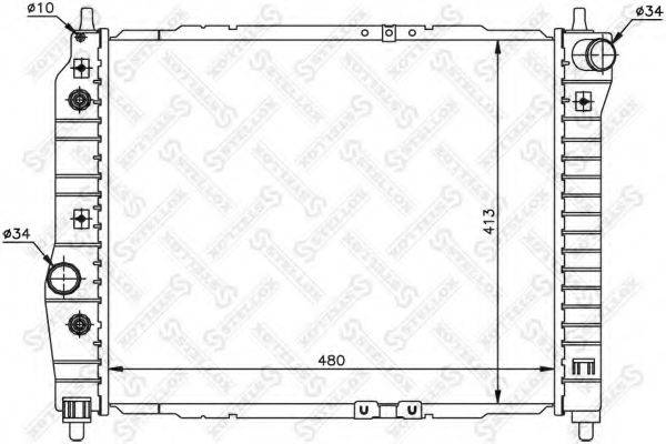 STELLOX 1025323SX Радіатор, охолодження двигуна