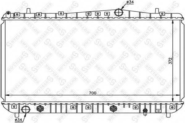 STELLOX 1025342SX Радіатор, охолодження двигуна