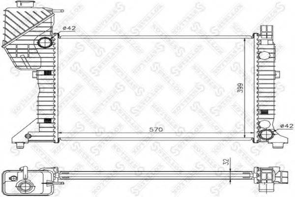 STELLOX 1025369SX Радіатор, охолодження двигуна