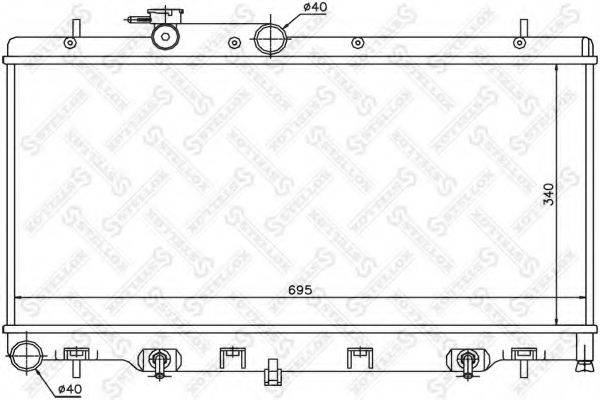 STELLOX 1025429SX Радіатор, охолодження двигуна