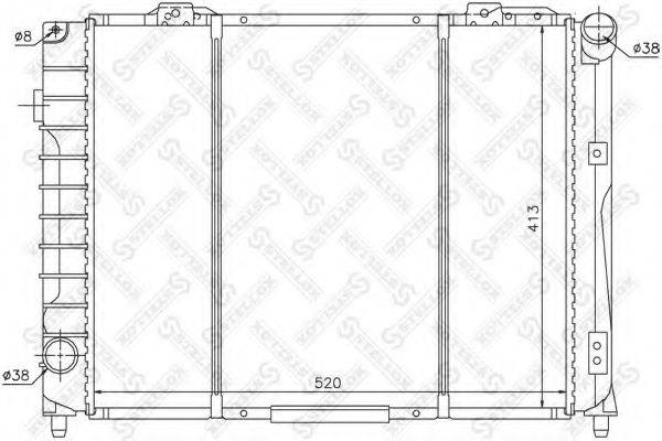 STELLOX 1025479SX Радіатор, охолодження двигуна