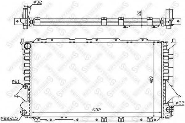 STELLOX 1025535SX Радіатор, охолодження двигуна