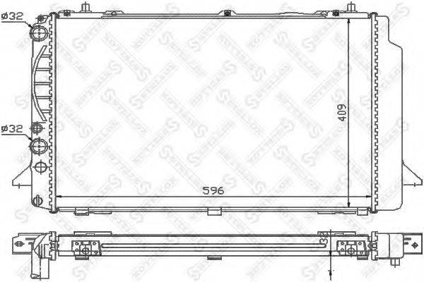 STELLOX 1025537SX Радіатор, охолодження двигуна