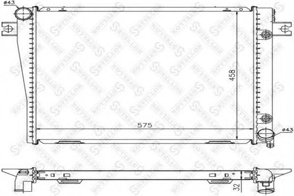 STELLOX 1025548SX Радіатор, охолодження двигуна