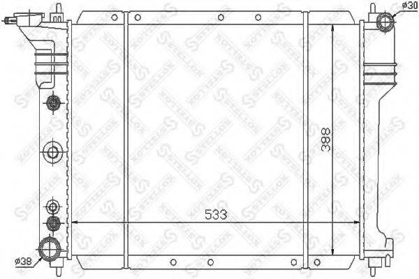 STELLOX 1025609SX Радіатор, охолодження двигуна