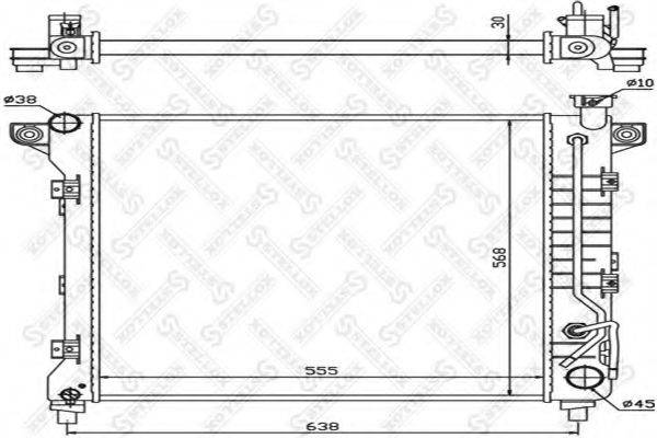 STELLOX 1025617SX Радіатор, охолодження двигуна