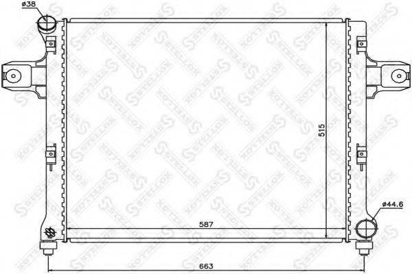 STELLOX 1025634SX Радіатор, охолодження двигуна