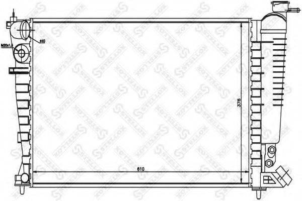STELLOX 1025669SX Радіатор, охолодження двигуна