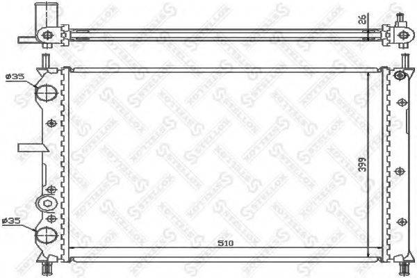 STELLOX 1025738SX Радіатор, охолодження двигуна