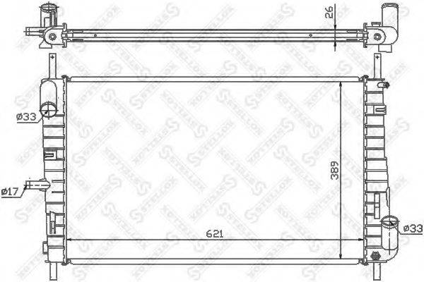 STELLOX 1025780SX Радіатор, охолодження двигуна