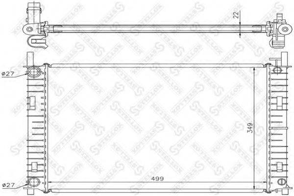 STELLOX 1025781SX Радіатор, охолодження двигуна