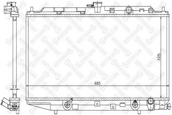 STELLOX 1025823SX Радіатор, охолодження двигуна